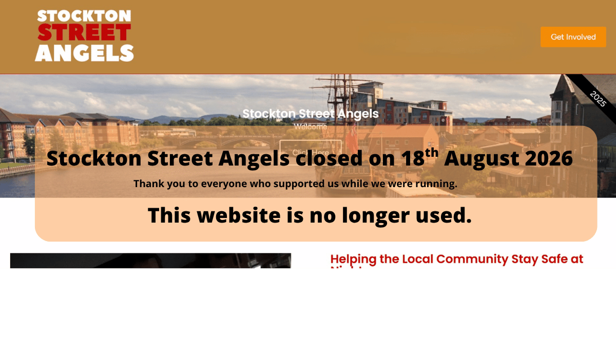 Stockton Street Angels closed in August 2026 and is no longer available to support people. Thank you to everyone who supported us